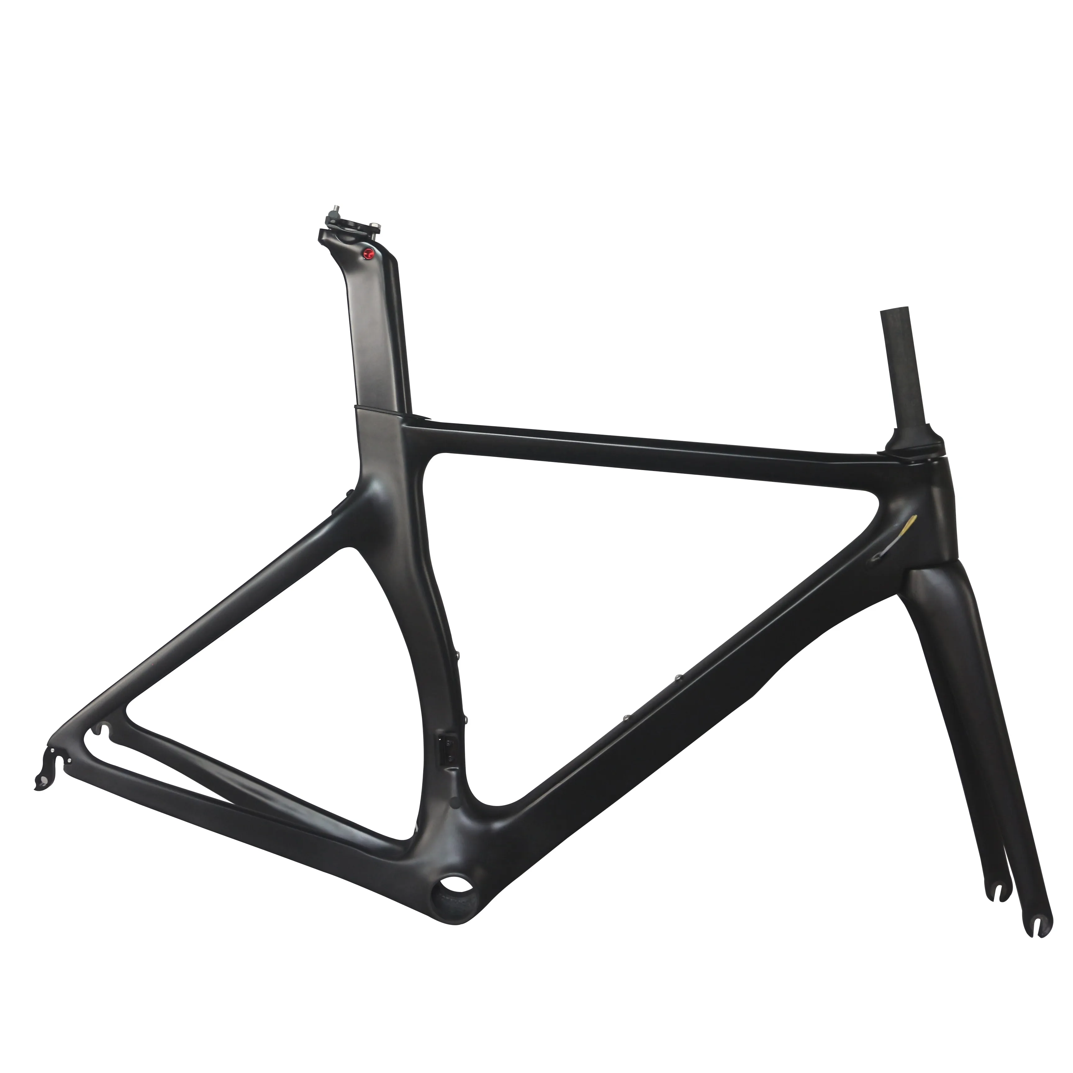 Tantan Factory New Aero Racing Road Bicycle Frame TT-X2 Design All Black Color Carbon Fiber