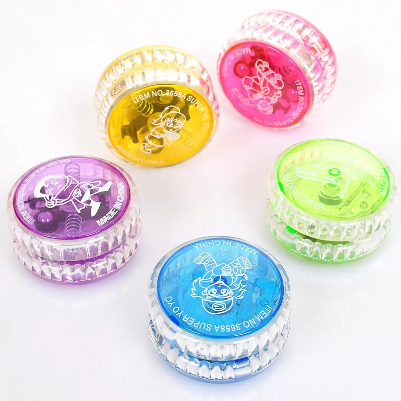 Yoyo LED Light up Finger Spinning Toy for Kids Professional Colorful youyou Ball Trick Ball Toys Regali novità per adulti