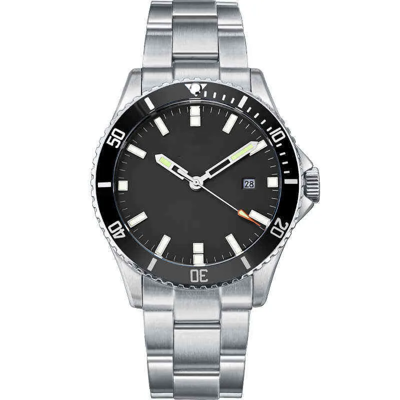 Huiya06 Top Luxe horloges keramische bezel met zwart gezicht roestvrij staal klassieke heren duikhorloge heren modestijl sporthorloge geschenkdoos