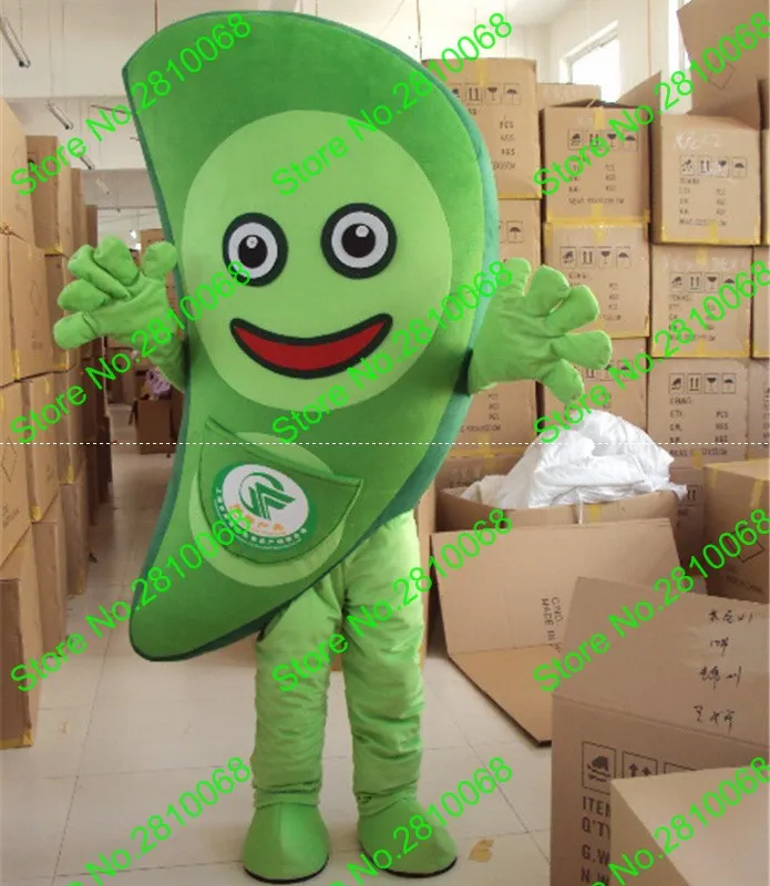 Костюм кукла талисмана делает материал EVA овощи зеленый горошек талисмана костюмы мультфильма одежда день рождения Masquerade 1004