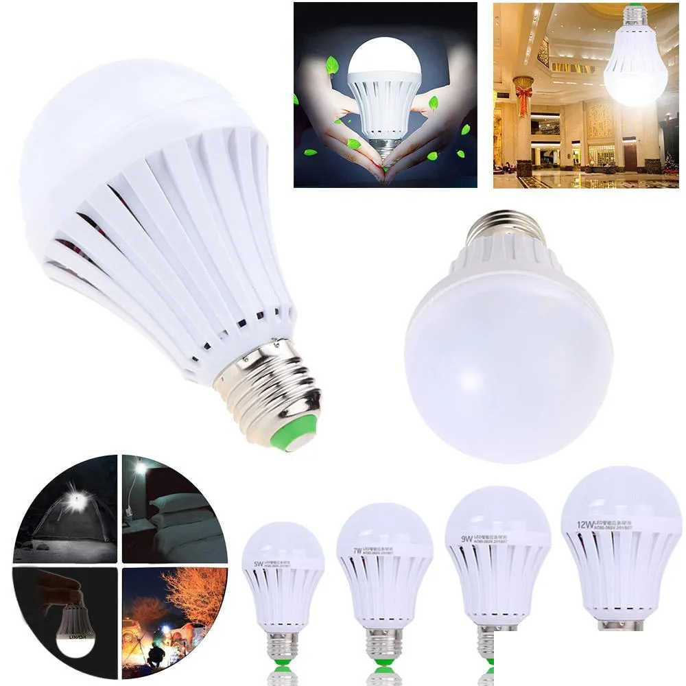 e27 led bulbs emergency lamp 5w 7w 9w 12w manual/automatic control 180 degree light street vendors use working 35 hours