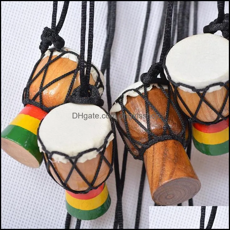 pendant necklaces mini jambe drummer for sale, djembe percussion musical instrument necklace african hand drum jewelry accessries