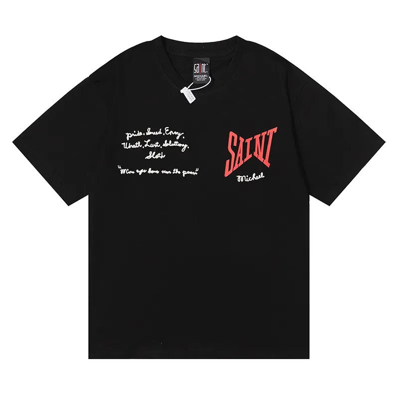 T Shirt Hip Hop Ricamo T Shirt Stampate Uomo Donna T Shirt Nera T Shirt Oversize Da 22 93 DHgate