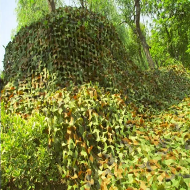 2-Layer Camouflage Net Outdoor Camping Jagd Camo Netting Garten Hochzeits-Party-Dekoration Balkon-Schutz