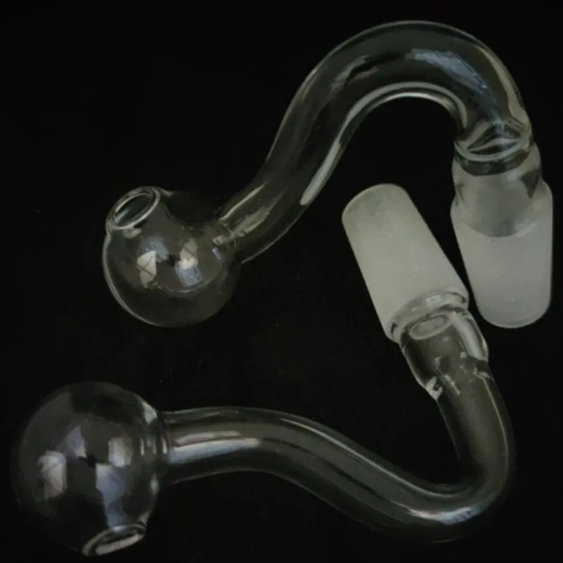 курящая труба 10 мм 14 мм 18 мм самца самка прозрачная толстая толстая стеклянная масляная труба с горелкой для буров