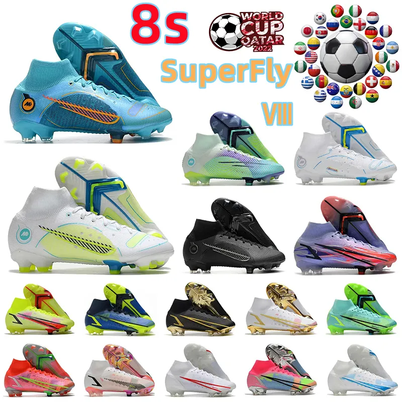 2022 Mundial Superfly 8 VIII 360 Elite FG voetbalschoenen Dragonfly CR7 Ronaldo Impulse Pack MDS 04 14 Dream Speed ​​4 Mens Women Boys High Football Boots Cleats COPA