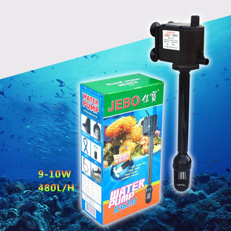 Jebo R362M Aquarium Aquarium Fish Tain Filter Фильтр-фильтр для воды 480L / H 10W Y200917