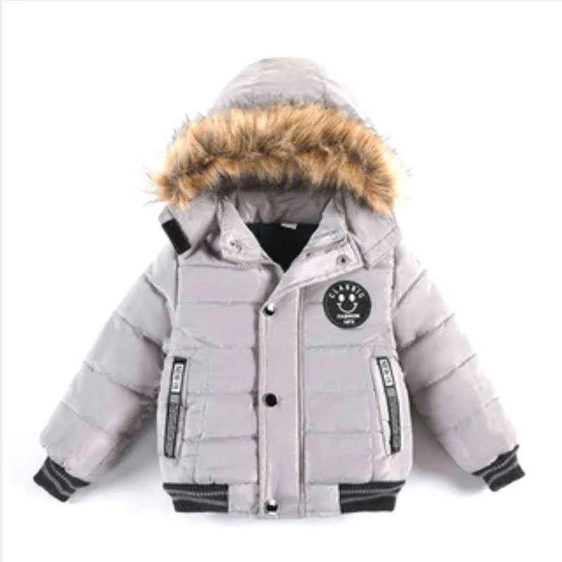 Winter Boys Coat Dismantling Loosen Fur Collar Hooded Joining Velvet Warm Jacket 2 8 Year Old Baby Fashion Korean Childrens Clothing J220718 From 13 51 DHgate