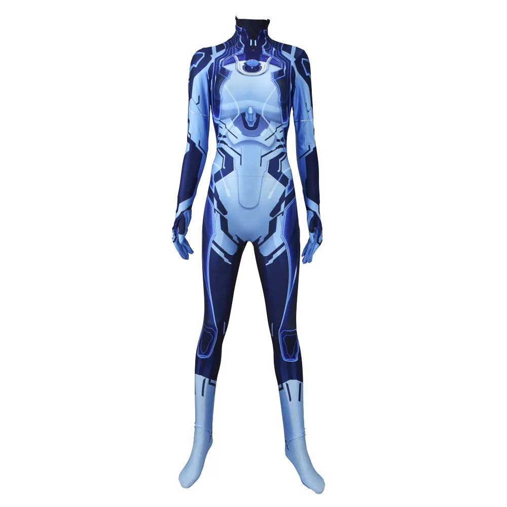 Agente de mudanzas Boda dinero Mujeres adultos niños halo cortana cosplay traje mujer niñas zentai cuerpo  halloween party mono