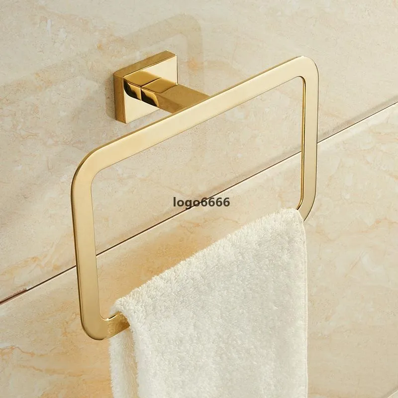 Sublimation Zinc Alloy Hao Gold Towel Hanging Ring Toilet Hardware Pendant Perforation-free Ring