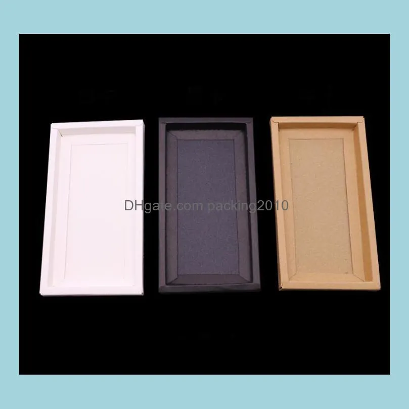 Kraft packaging cardboard sliding box kraft packaging gift craft box with pvc window paper drawer box gift SN2647