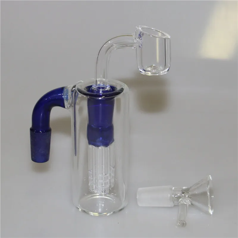 Narguilés cendrier en verre avec bol quartz banger clou 90 45 degrés 14mm 18mm matrice perc verre ashcatcher barboteur Bong plates-formes pétrolières