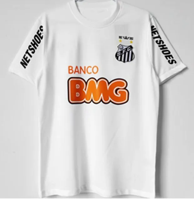 2012 2013 Santos Retro piłka nożna Neymar Jr Pepe 22 MAILLOT 1998 Koszulki piłkarskie Zestaw na wyjeździe Futbol Kit Kit Home Camisa de Thailand Jersey Camiseta