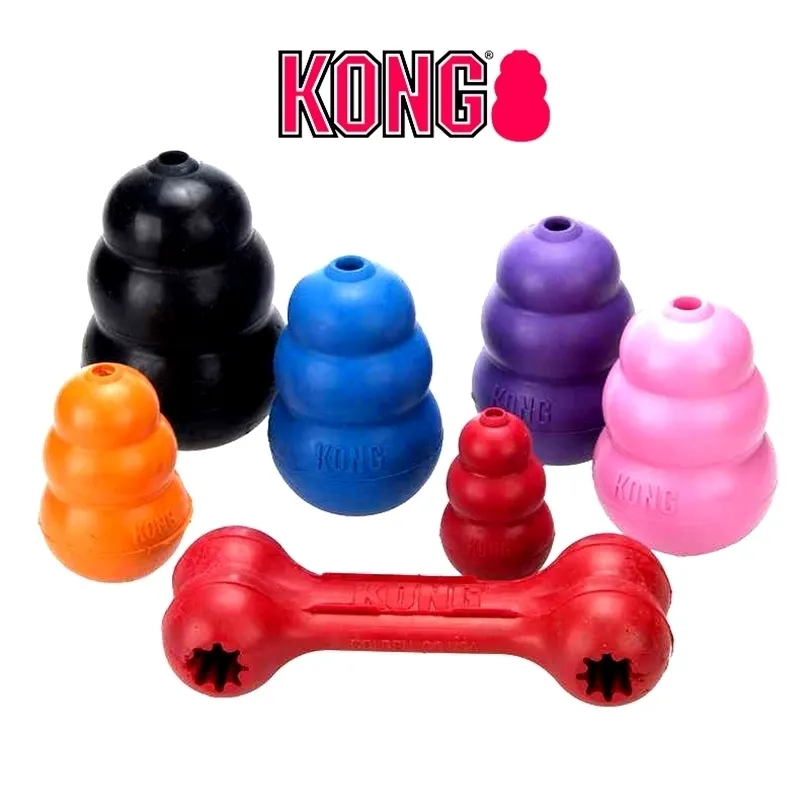 Kong alle séries en maat puppy wobbler hond kat speelgoed van flyer banden duurzaam natuurlijke borracha leuk om mastigar 220423