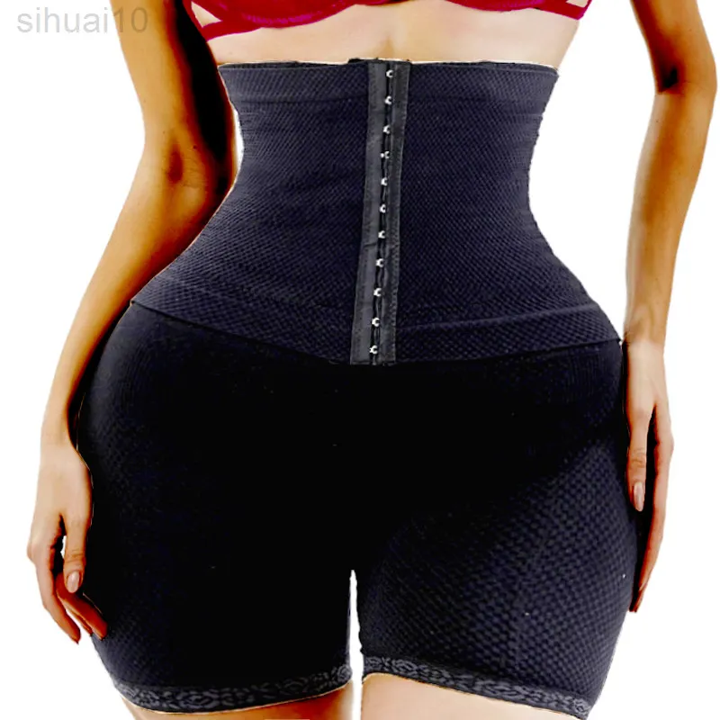 Femmes Robe Shapewear Taille Haute Formateur Ventre Contrôle Culotte Corps Shaper Court Butt Lifter Cuisse Minceur Minceur Pantalon Ceinture L220802