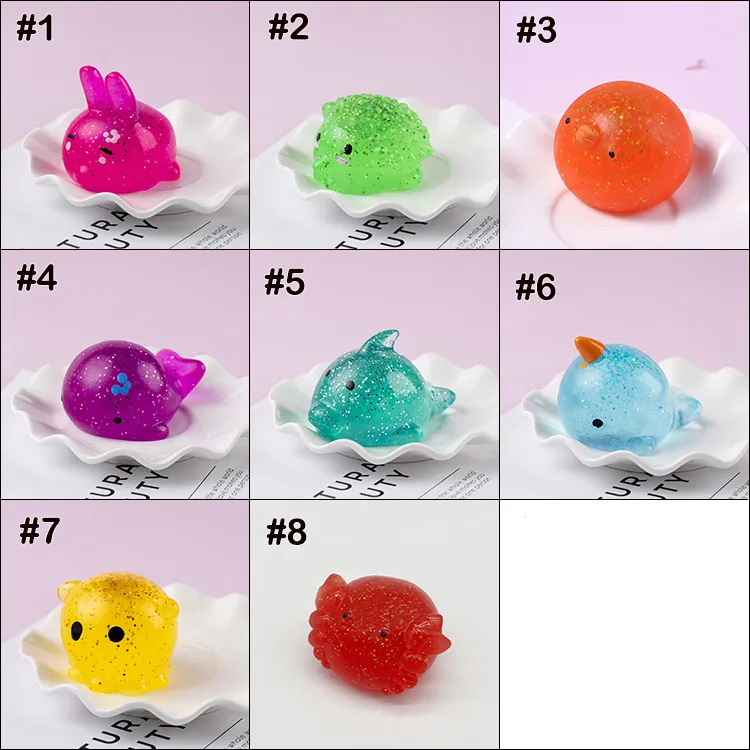 Mochi Fidget Toys Kawaii Animal Stress Ball Powder Cute Fun Soft NEW