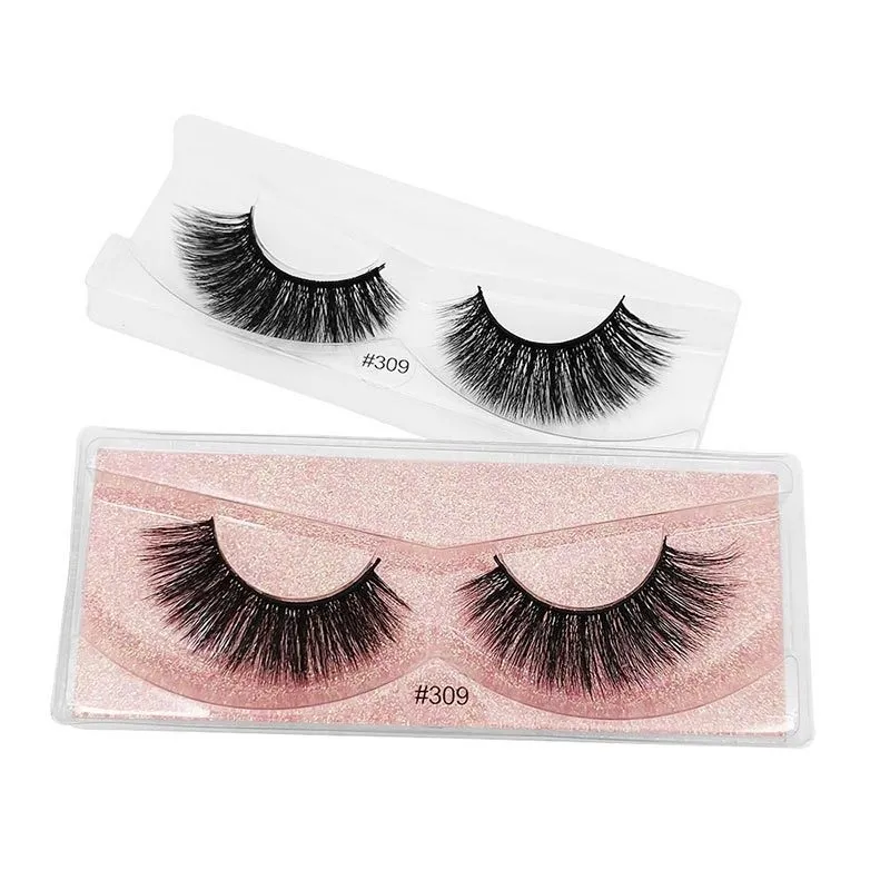 Multilayer Thick False Eyelashes Soft Light Messy Crisscross Hand Made Reusable Curly Fake Lashes Extensions Makeup for Eyes Easy to Wear 10 Models DHL