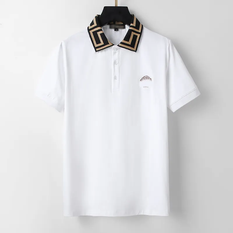 21ss Designer polos Hommes T-shirts Basic business luxe polo mode brassards brodés lettre Badges manches courtes coton de haute qualité t-shirts décontractés # 04
