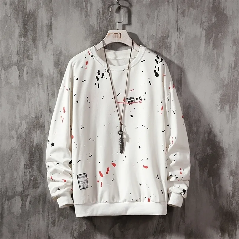 hand-Painted Sweatshirts Men/Women Hoodies art painted sweatshirt Winter Loose Tops 201130