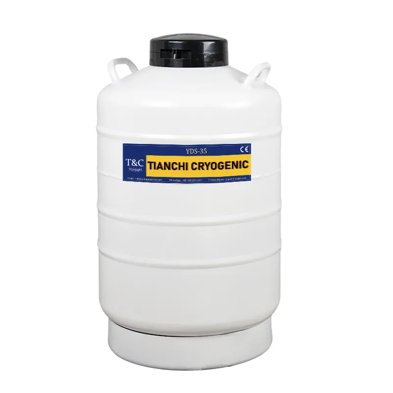 Aluminum Alloy Liquid Nitrogen Tank CryoShipper Flasks Cryogenic