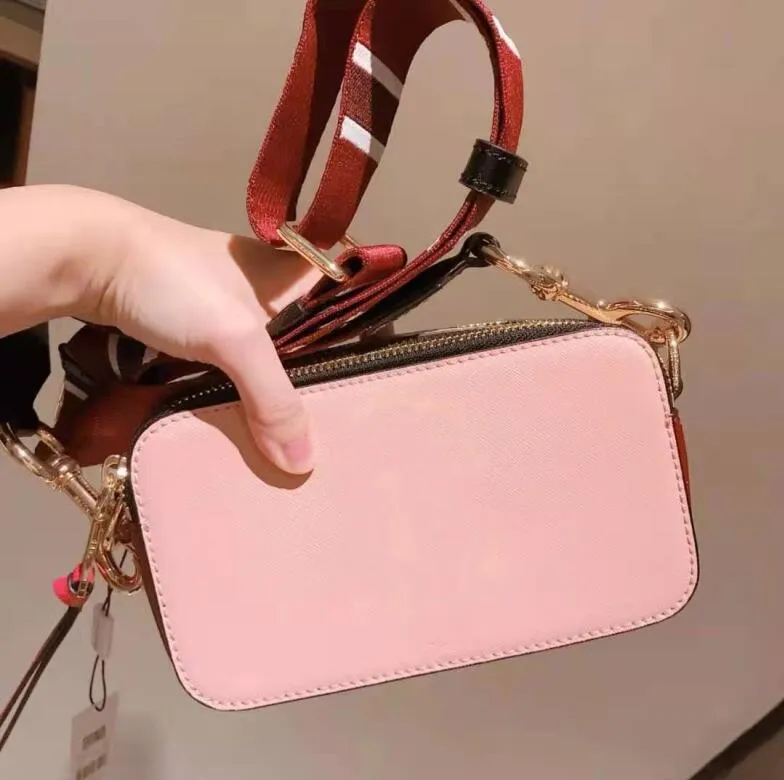 Snapshot -Tasche mit Schachtel echter Lederhandtasche berühmte Kamera hochwertige Luxusdesignerin kleiner Crossbody -Geldbörse Frauen Umhängetaschen Messenger Brieftasche Tasche Taschen