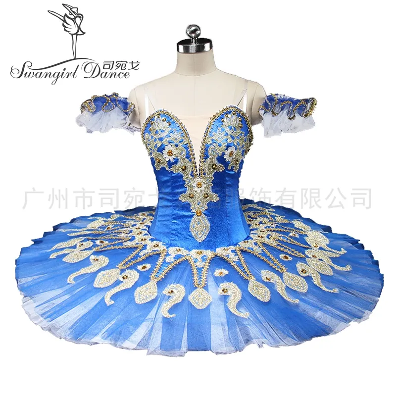Синее лебедь озеро женщины сахар сливы фея профессиональная пачка для девочек спальная красота классический балет балет туту костюмы костюмы парусников BT9134C