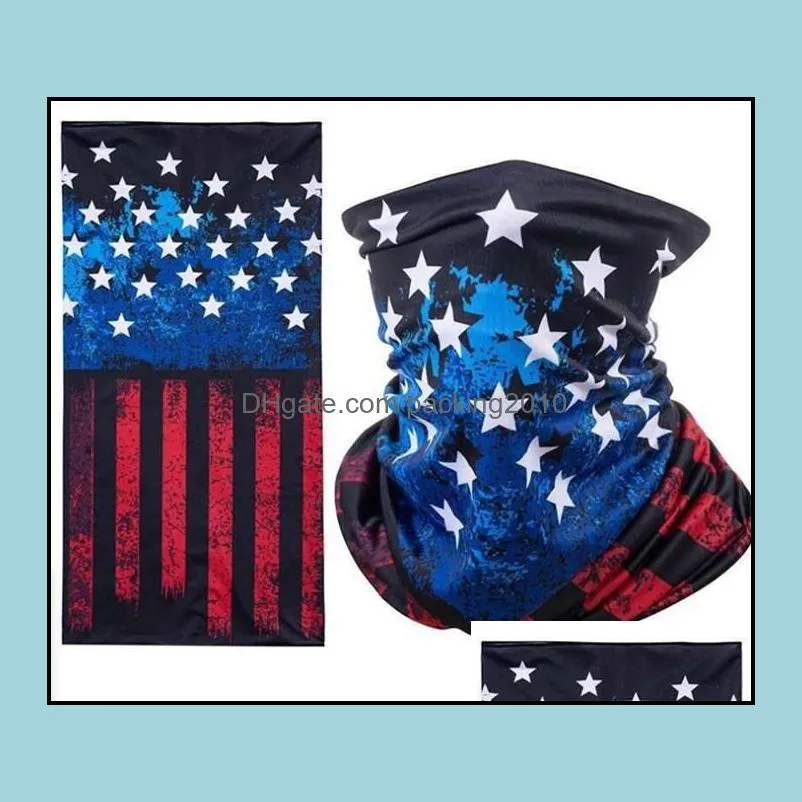 america flag masks sports masks scarf bicycle half face cover design face shield cycling outdoor face masks waterproof head scarf