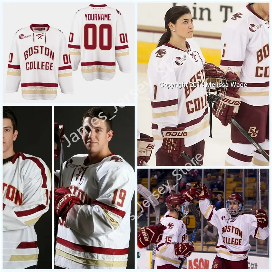 Custom Boston College Eagles Hockey Jersey Authentic Stitched