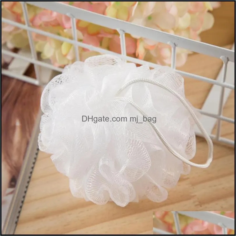 30 gram bath flower shower sponge mesh pouf nylon small mesh bath ball mesh shower bath sponges