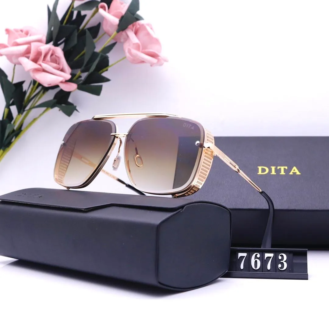 Zonnebrillen 2023 DITA Luxe- Hoge Kwaliteit Klassieke Zonnebril Designer Merk Heren Dames Zonnebrillen Brillen Metaal Glazen Lenzen JBLB