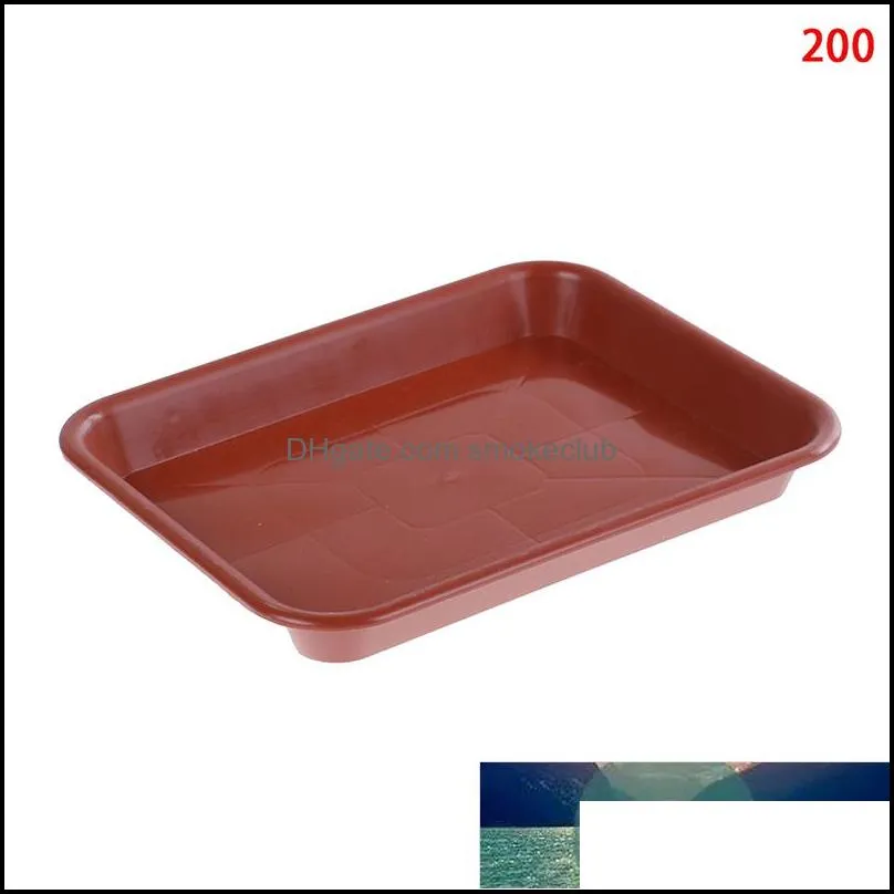 1pc S & M & L red Sand Balcony Flower Pots Tray For Plastic Rectangle Flower Pots Tray Suitable