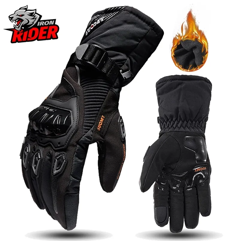 Rcycle Windproof Waterfoof Guantes Men Rbike Rbike Rbike Touch Screen Motocross Gloves Winter 220622