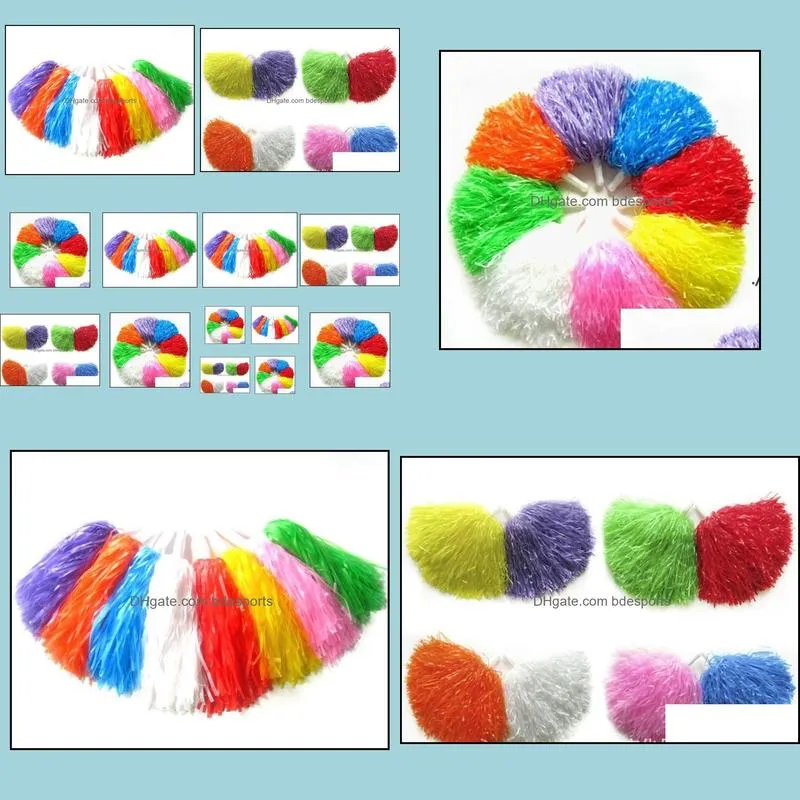 Pom Poms Cheerleading Cheer Cheerleading Supplies Square Dance Props Color Can Choose Flower Dance Cheerleading Team Handbal RRA12628