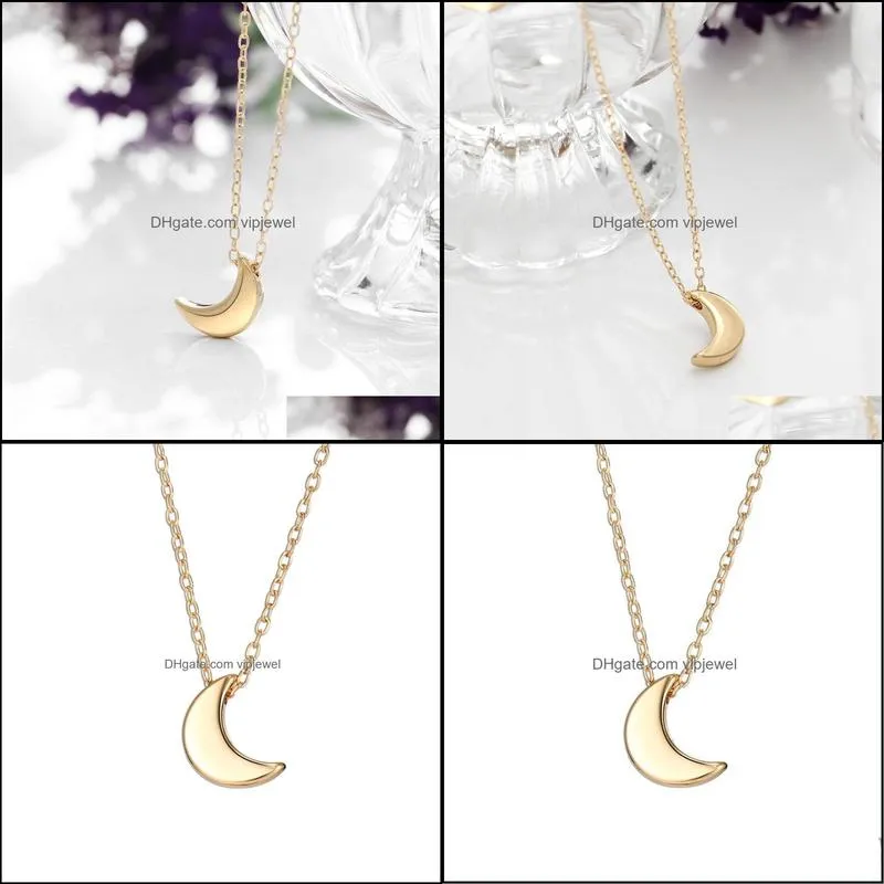 fashion gold moon necklace for women wholesale n95305