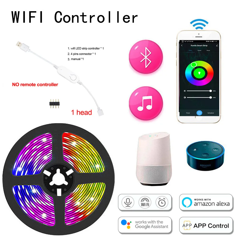 Amazon Google Home Compatible Led Strips Google Assistant Led