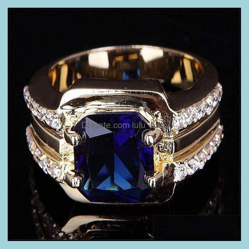 Solitaire Ring Pretty Gemstone Square For Women Birthday Stone Wedings Rings Drop Delivery 2021 Baby Dhhta