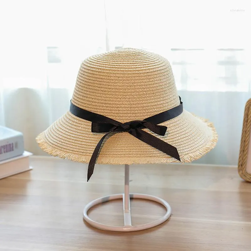 Optimized Product Title: Womens Wide Brim Ribbon Sun Hat With Raffia Straw  Fringe Perfect For Summer Beach Holidays And Sombreas From Jabariparker,  $8.9