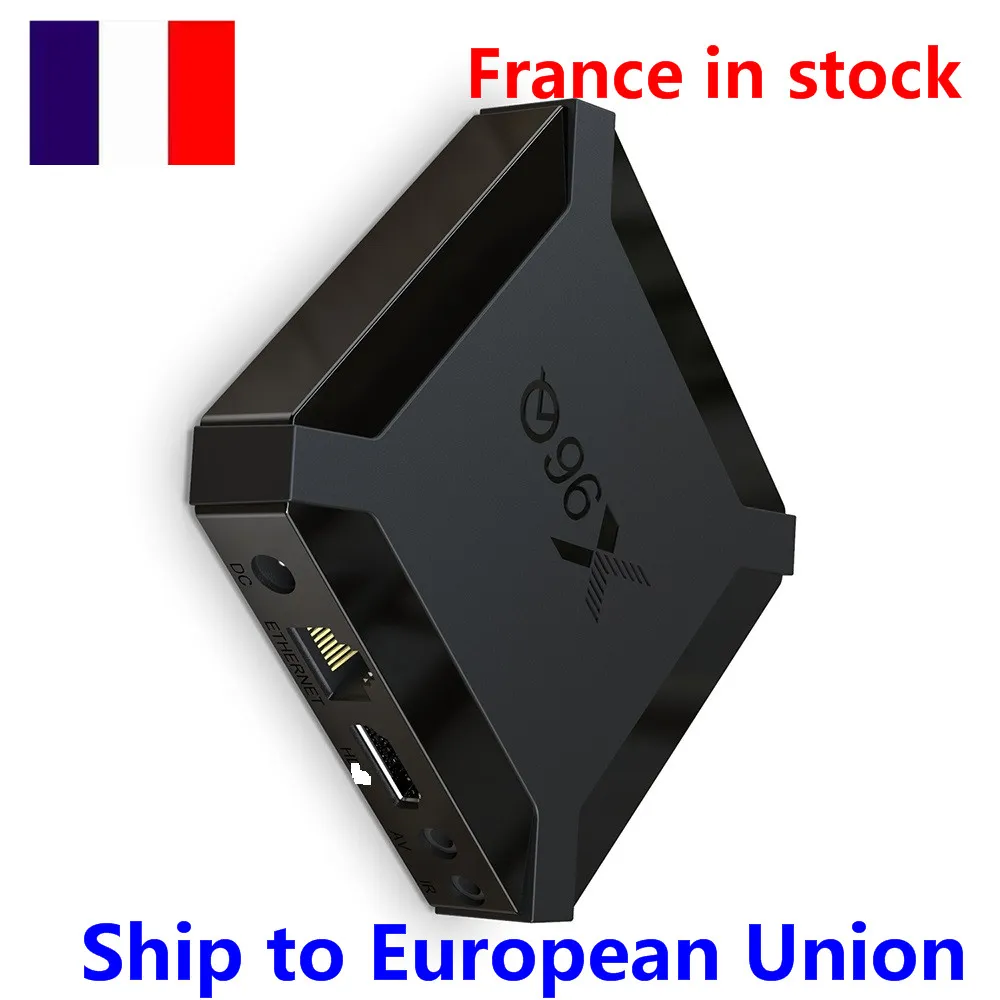 France en stock 10 pièces de X96Q Android 10.0 TV BOX 2 Go 1 Go de RAM 8 Go 16 Go Smart Allwinner H313 Quad Core et 10 pièces de souris clavier rétro-éclairage MX3