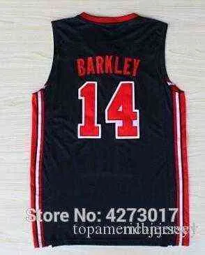 1992 Jerseys de basquete American Dream Team One 14 Charles Barkley Sports Uniforms Navy Blue Whitexs-6xl Vest Jerseys NCA
