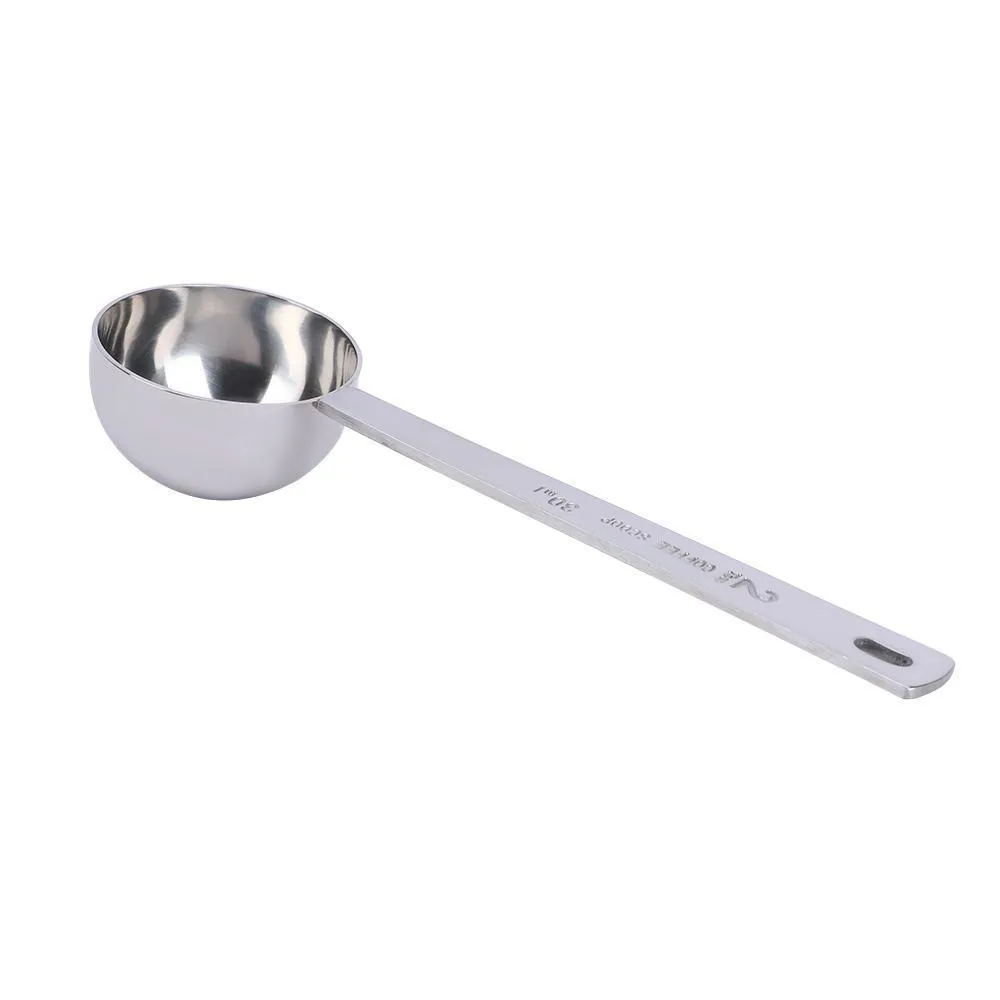 15ml 30ml Multifunctionx Coffee Scoop Measuring Scoop Spoon Cup Ground Stainless Steel Coffee Tablespoon Measuring Spoon H jllfxJ