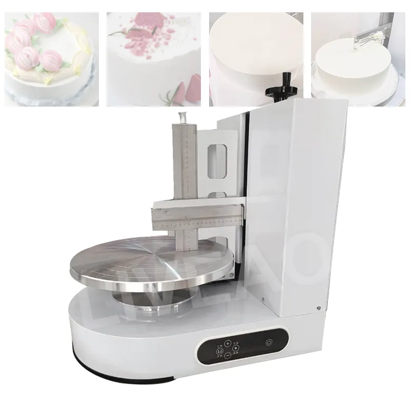 Halbautomatische Küchen-Geburtstagskuchen-Verteilmaschine, Kuchenverputzmaschine, Cremeschichtfüllung, Dekoriermaschine