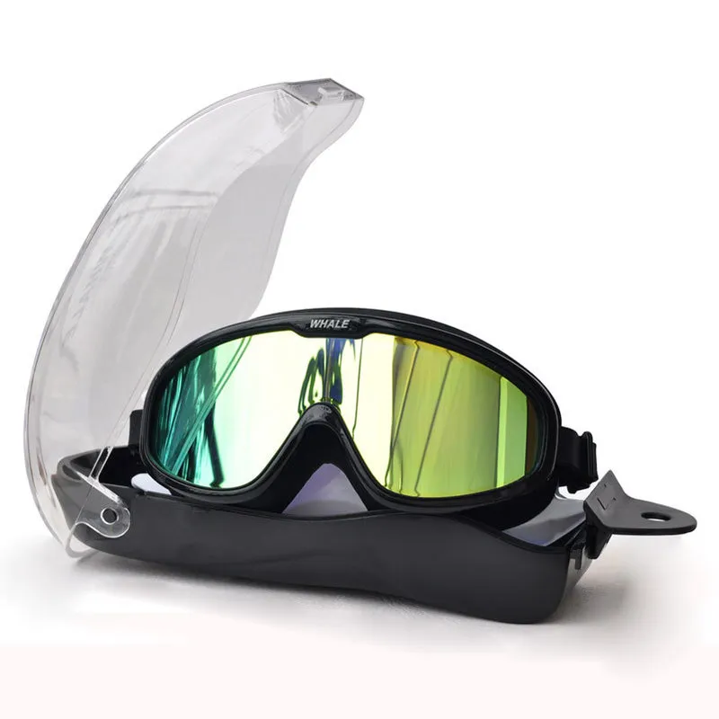 Whale Professional Swimming Óculos de silicone macio à prova d'água Óculos de natação Anti-Fog UV masculinos wo óculos para wo 220409