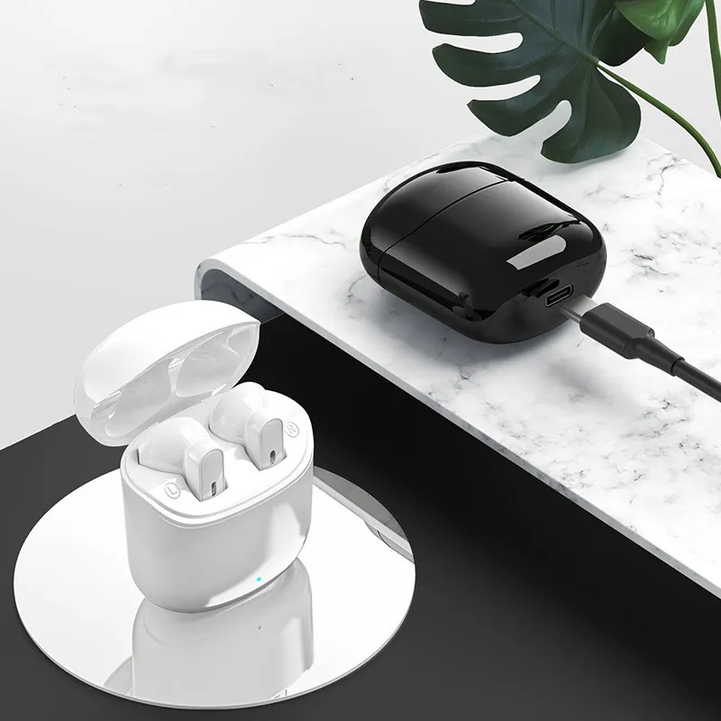 Witte draadloze koptelefoon Opladen Bluetooth-oortelefoon Hoofdtelefoon Generatie 2/3 oordopje In-ear detectie voor mobiele telefoon top