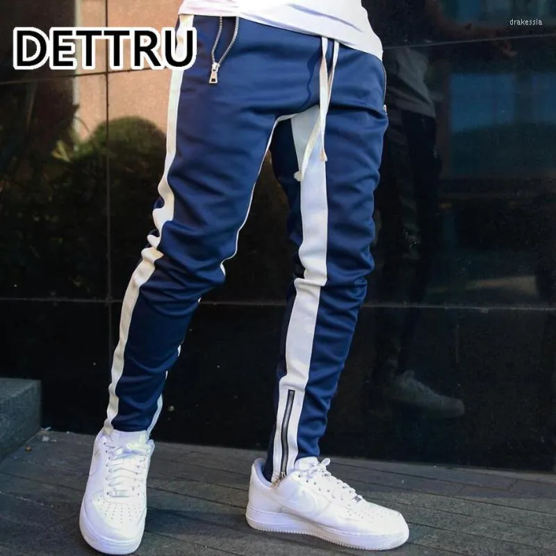 Herenbroek mannen sportkleding heren joggers casual fitness tracksuit bodems dunne joggingbroek broek zwarte sportscholen jogger track broeksmen's drak2