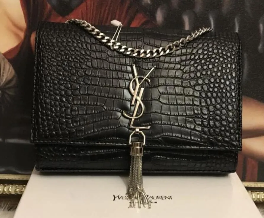 YSL 2022 Saint Laurent Tassel Bag Fashion Versatile One Shoulder