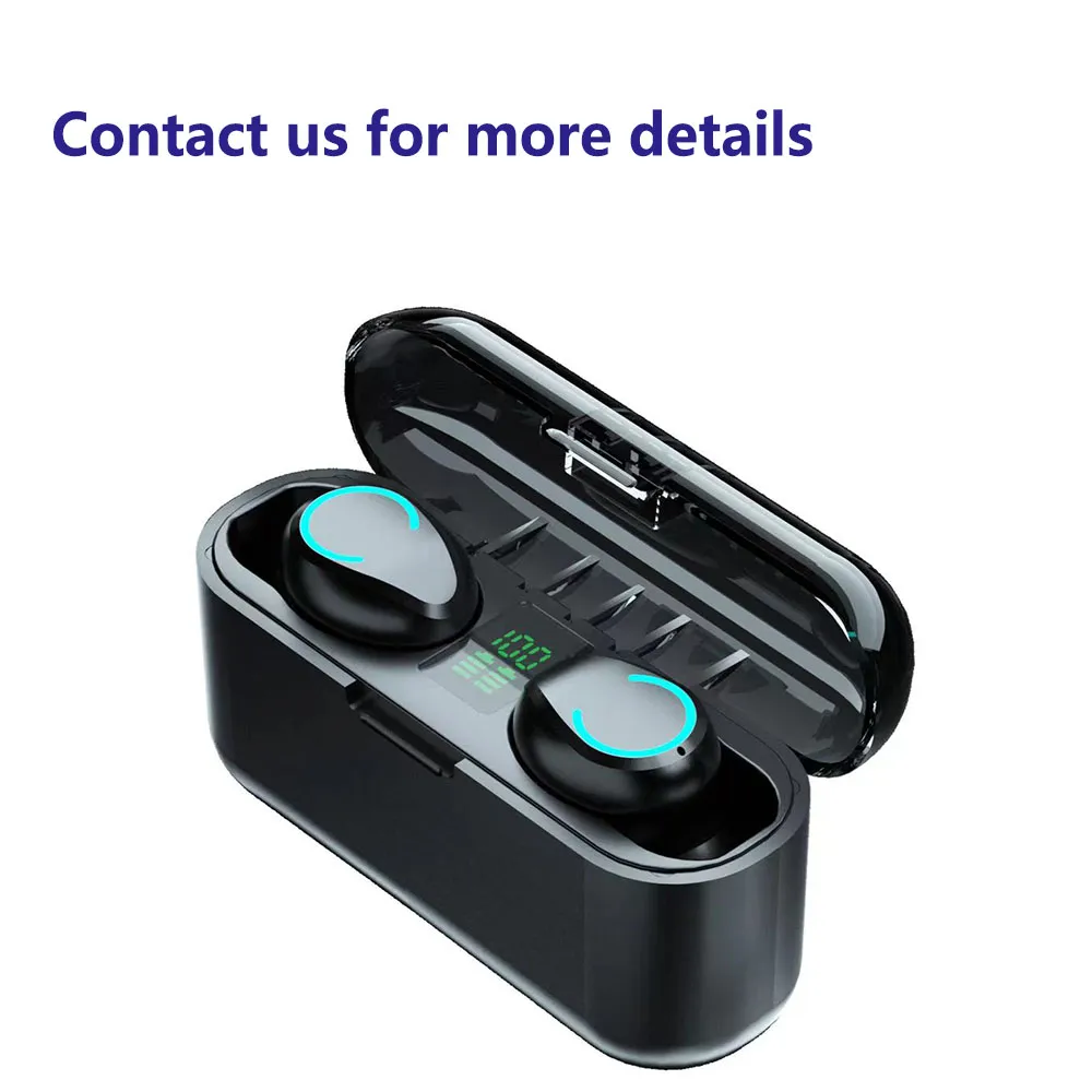 Écouteurs d'écouteurs de puce ic transparence métallique de charge sans fil case de charge de chargement détection dans l'oreille pour Martphone Abestshop