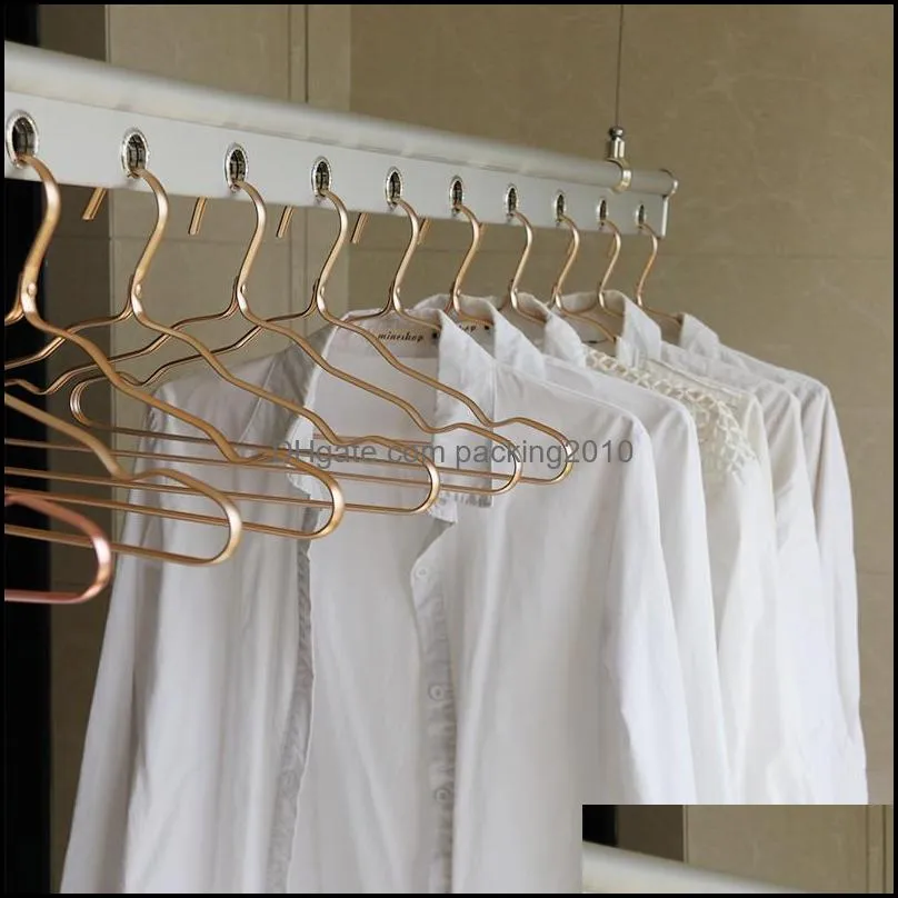 1.2cm Clothes Hangers Non Slip Dry And Wet Rack Aluminium Alloy Clothing Support No Fading Multi Color Options 2 2sf G2