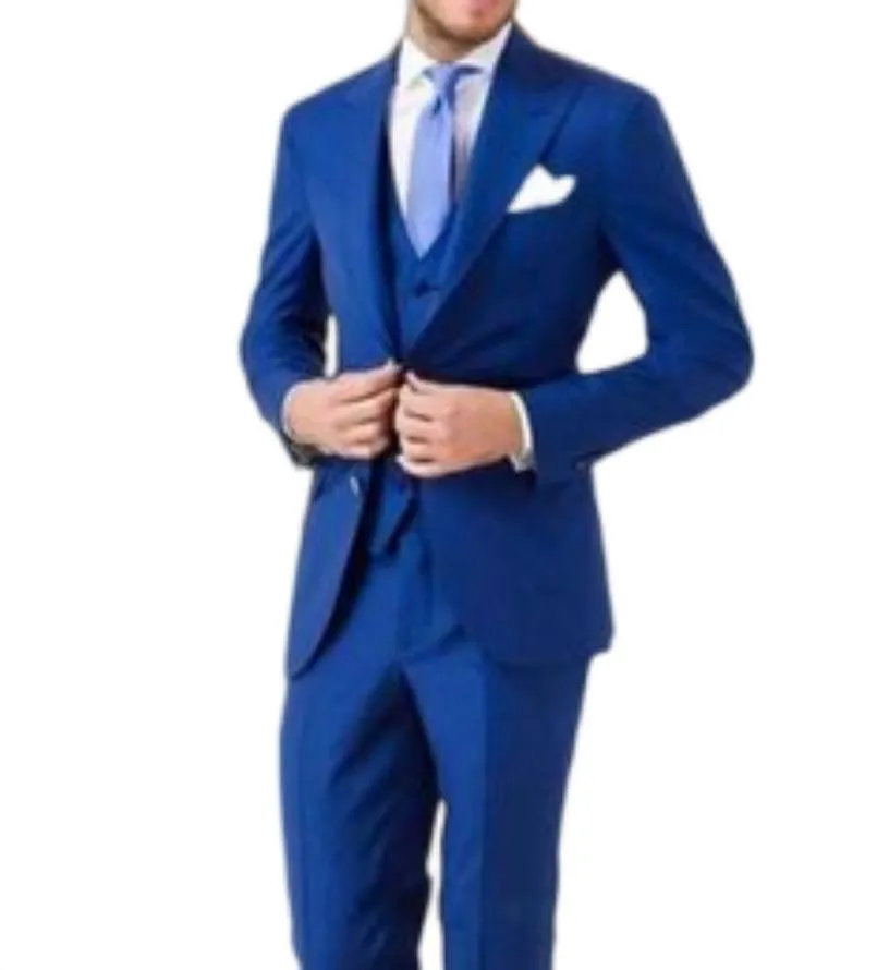 Custom Made Men Suit Les meilleurs hommes Groom Tuxedos Costumes formels Les hommes d'affaires portent