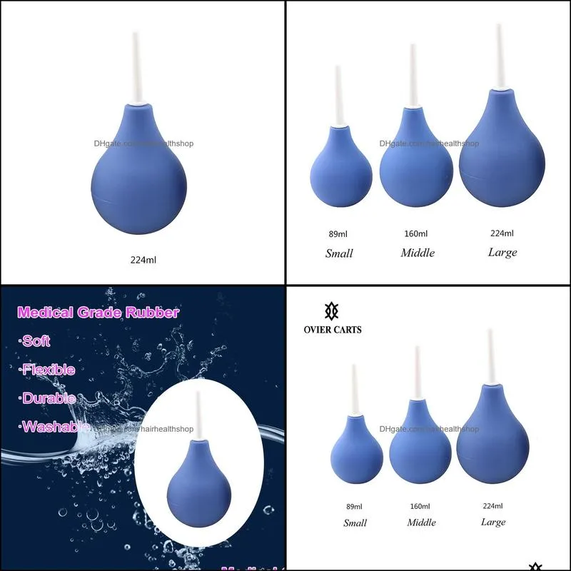1pc enema cleaning hygiene container vagina & anal cleaner douche cleaning bulb medical rubber health tool for women men