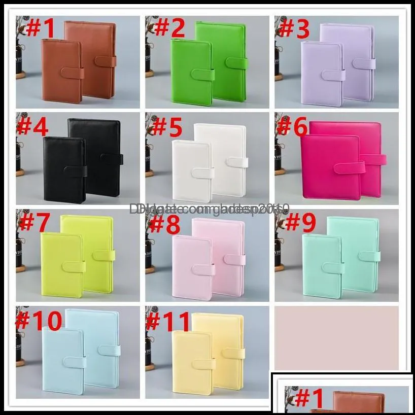 Notepads Notes Office School Supplies Business Industrial 11Colors!!A6 Pu Leather Notebook Binder  Color 19*13Cm Refillable 6 Ring